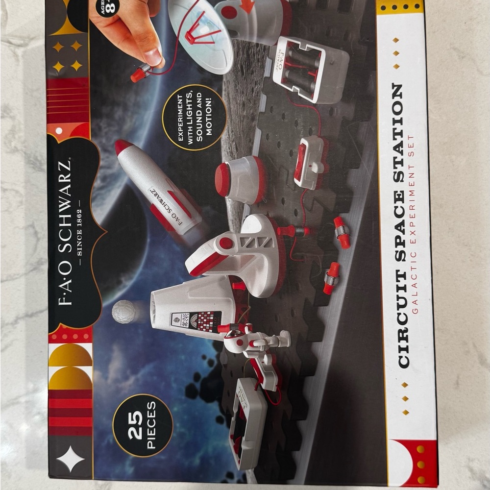 FAO Schwarz Circuit Space Station Set - Red and White